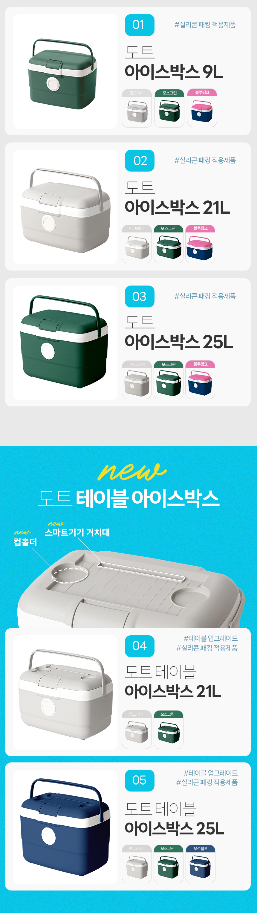 캠핑 피크닉 필수 아이스박스 도트 쿨러백 상세 이미지 4